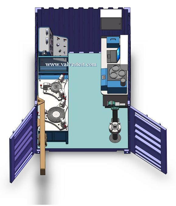 10 feet workshop container for safety valve test