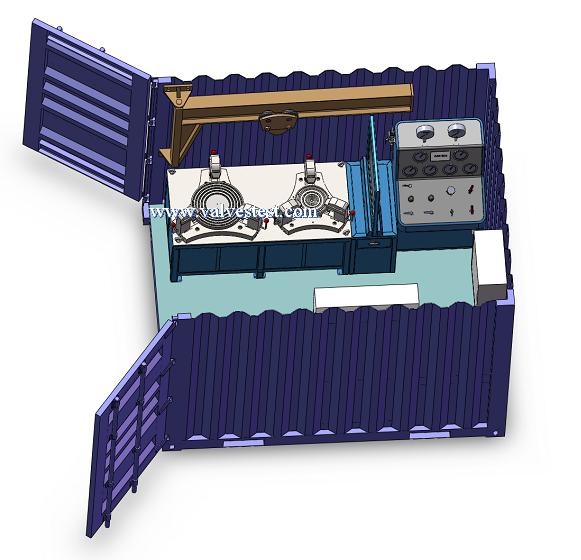 10 feet workshop container for safety valve test